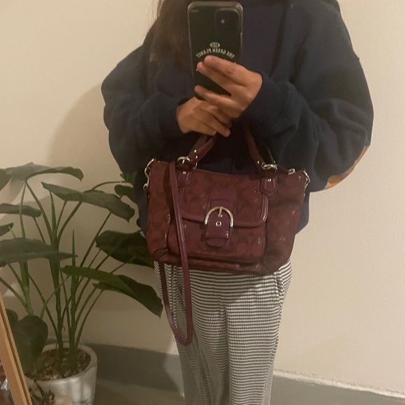Coach Burgundy Vintage Bag - Picture 1 of 11